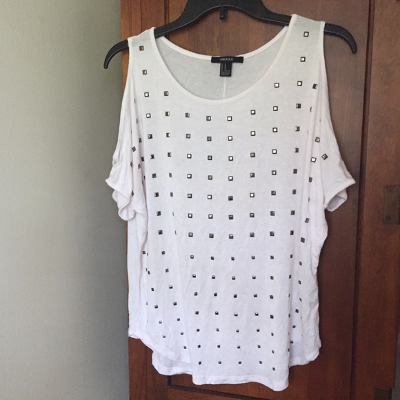 Forever 21 Tops - Forever 21 light pink open shoulder blouse